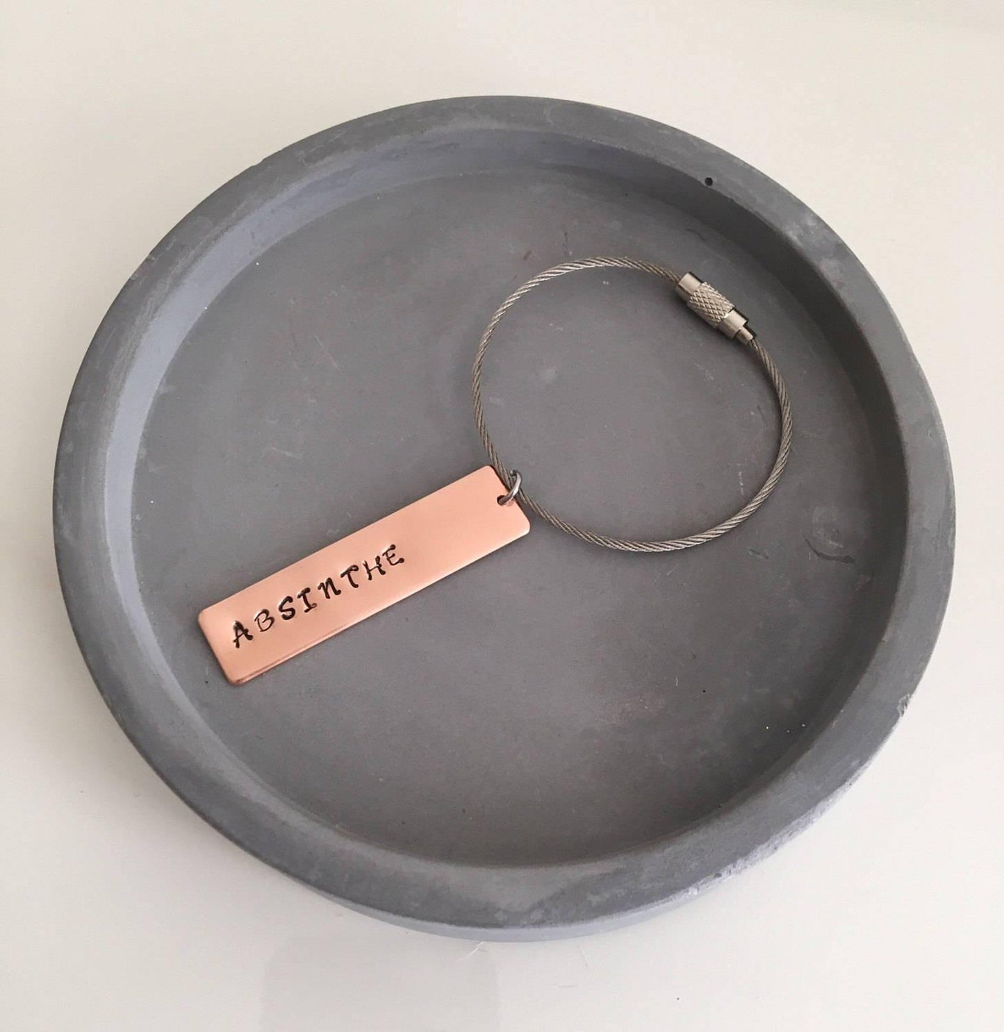 Copper Keyring, Father's Day, Father's Day Gift, Copper Keychain, Personalise Keyring, Copper Gift, Stamped Keyring, choose your own wording - The Little Stamping Co.