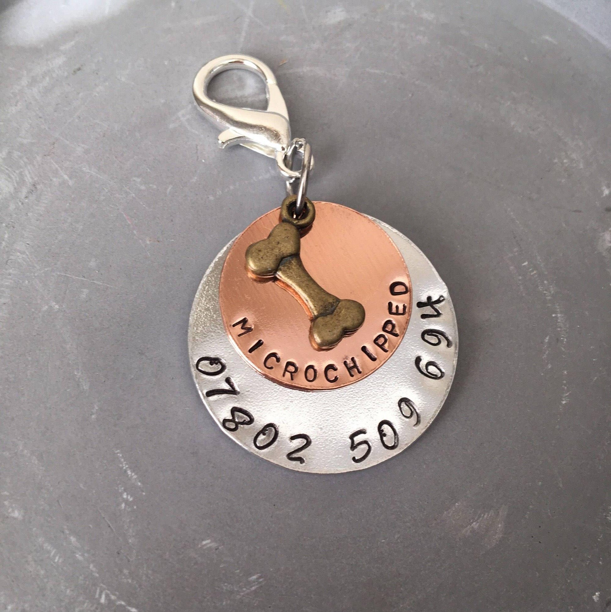 Dog Tag, Pet Tag, Pet ID Tag, Dog ID Tag, Custom Dog Tag, Personalised Pet Tag, Pet Jewellery, Dog Accessories - The Little Stamping Co.