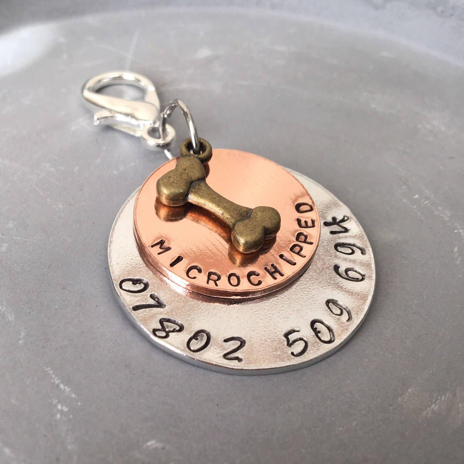 Dog Tag, Pet Tag, Pet ID Tag, Dog ID Tag, Custom Dog Tag, Personalised Pet Tag, Pet Jewellery, Dog Accessories - The Little Stamping Co.