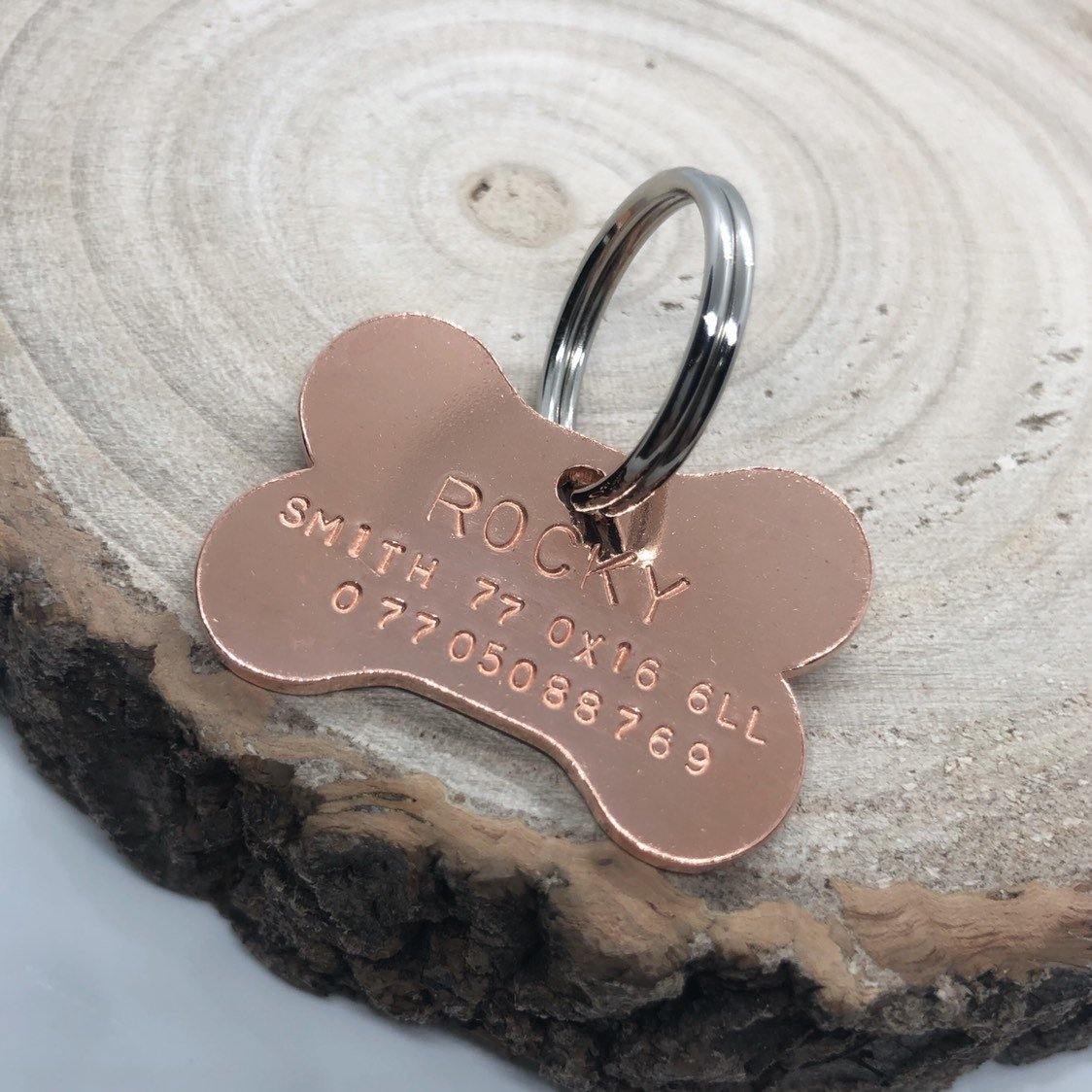 Copper Bone Dog ID Tag - The Little Stamping Co.