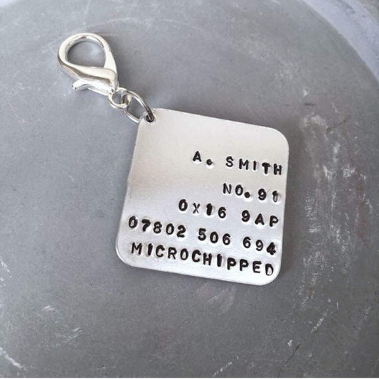 Square Dog ID Tag - The Little Stamping Co.