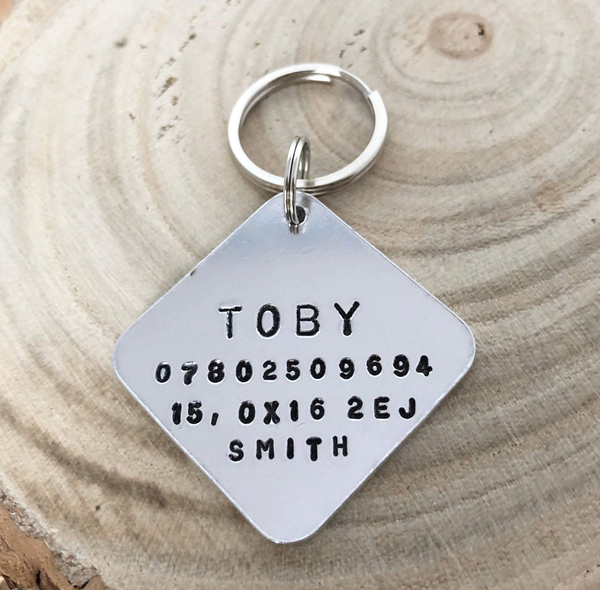 Diamond Dog ID Tag - The Little Stamping Co.