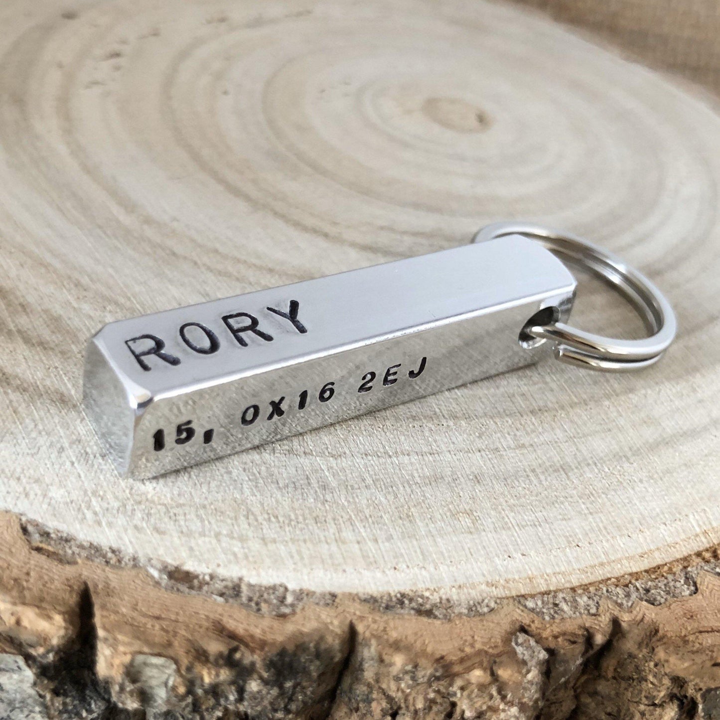 Four-Sided Dog ID Tag - The Little Stamping Co.