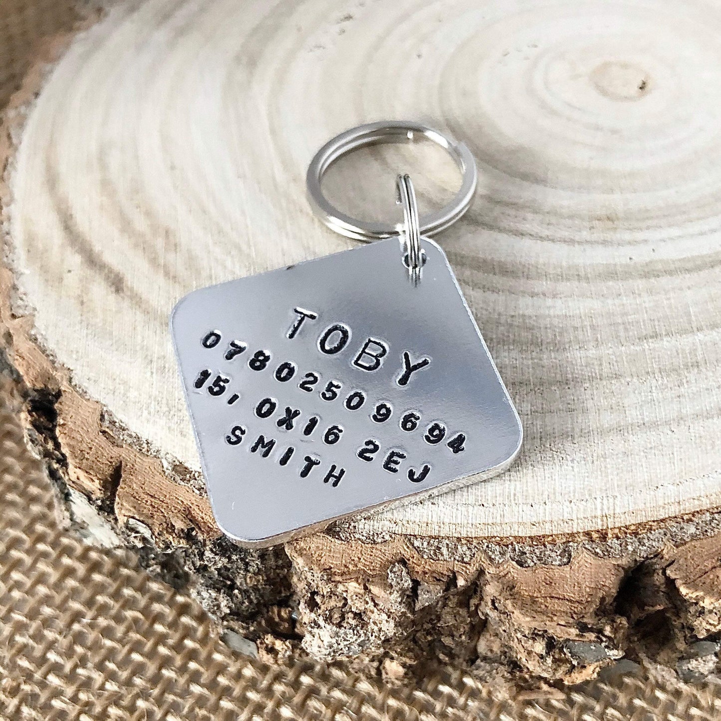 Diamond Dog ID Tag - The Little Stamping Co.