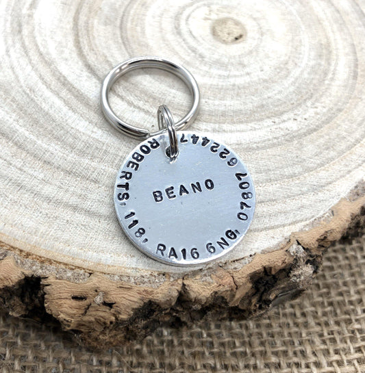 Simple Disc Dog ID Tag - The Little Stamping Co.