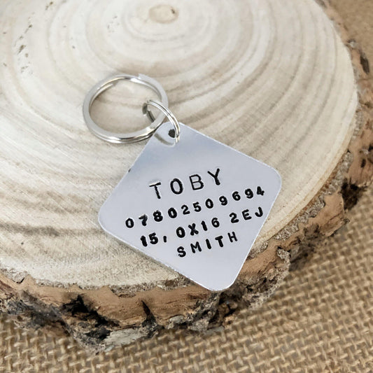 Diamond Dog ID Tag - The Little Stamping Co.