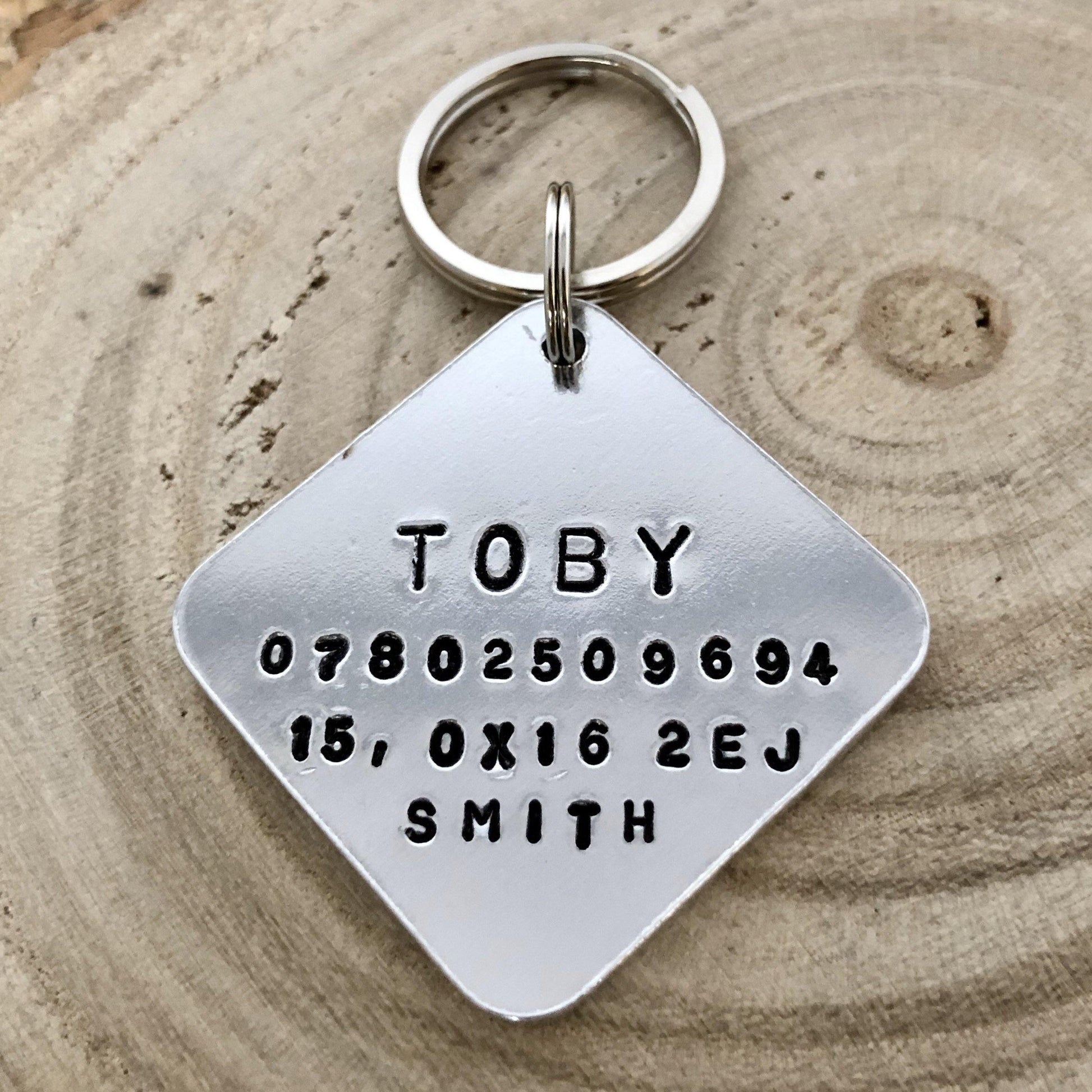 Diamond Dog ID Tag - The Little Stamping Co.