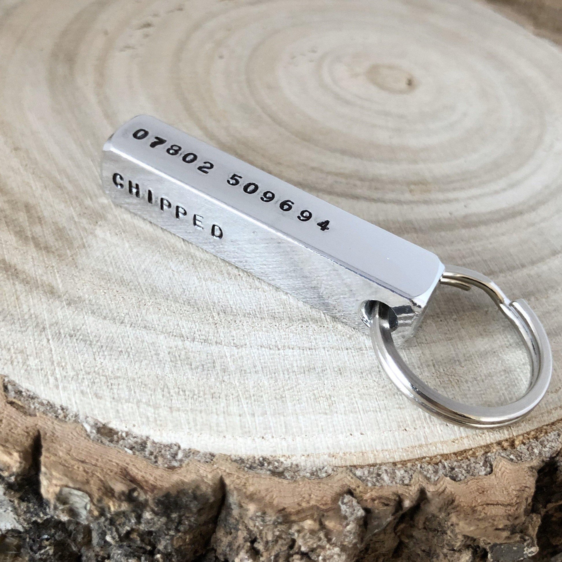 Four-Sided Dog ID Tag - The Little Stamping Co.