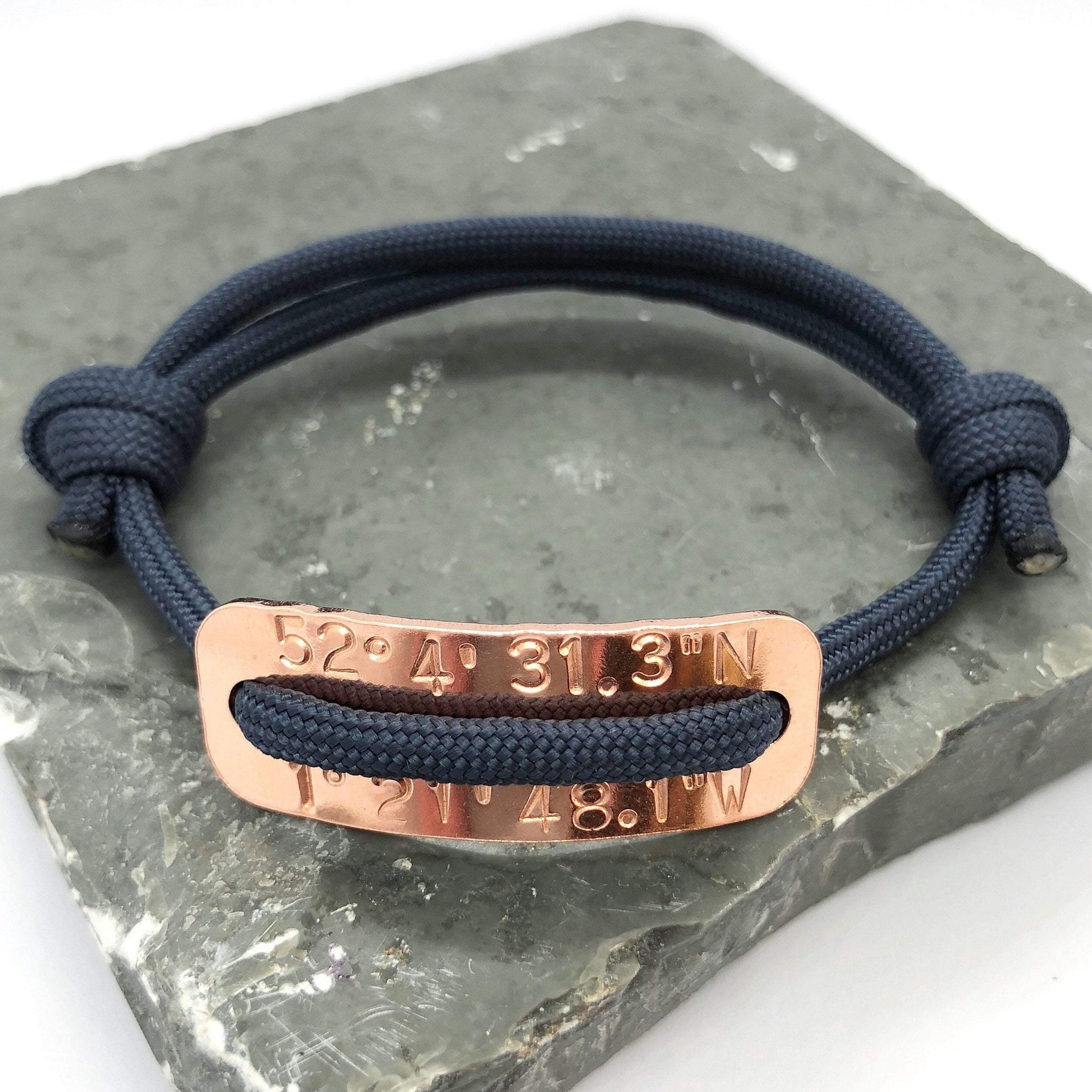 Mens personalised copper bracelet sale